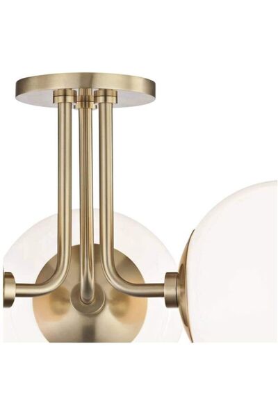 Lambadar Üçlü Eskitme Marin Model Modern Glop Camlı Avize