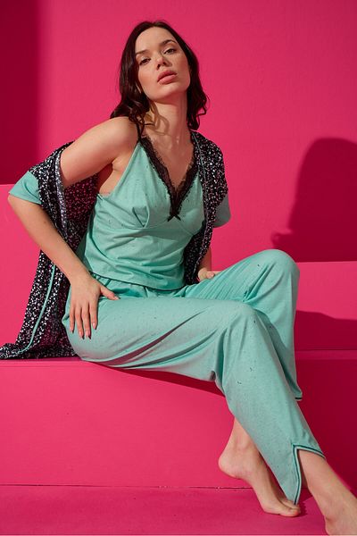 ELİZ HOMEWEAR Set de halat și pijama țesute