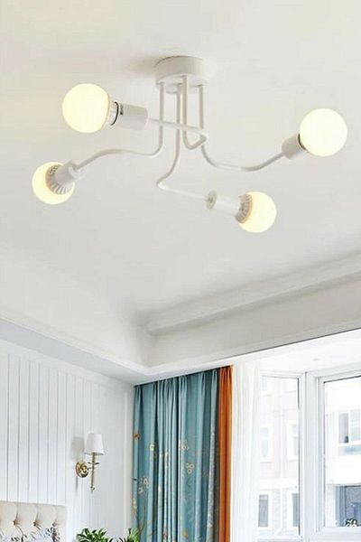 Lambadar Retro Scorpion Modern 4-Place Floor Ceiling Mounted Chandelier
