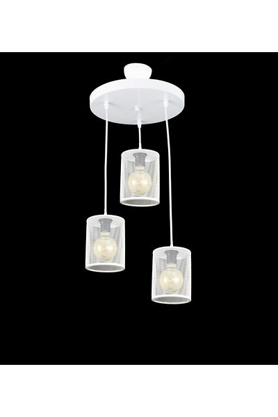 Lambadar Triple Cylinder Model Modern Pendant Lamp Chandelier