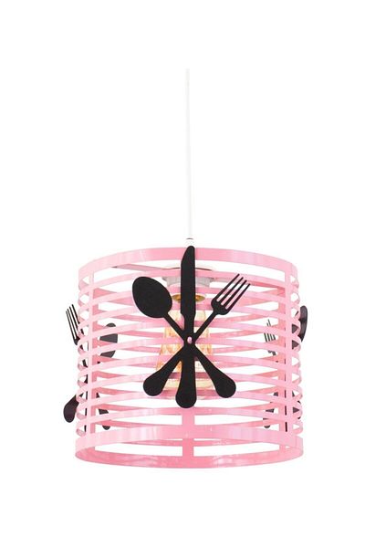 Lambadar Pink Fork Spoon Knife Model Modern Pendant Lamp Chandelier