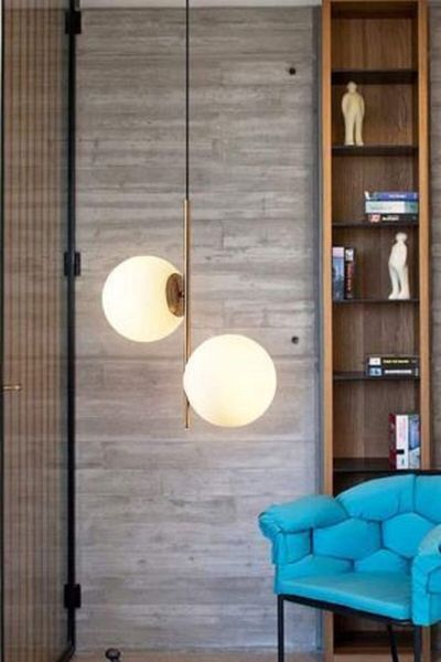 Lambadar Double Modern Globe Glass Antique Chandelier