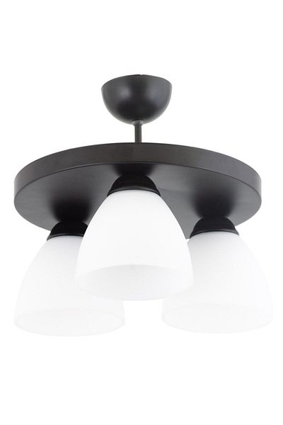 Lambadar Triple Round Black Sports Model Modern Chandelier