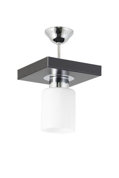 Lambadar Single Modern Sports Model Square Tray Black Chandelier