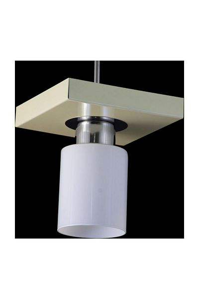 Lambadar Single Modern Sports Model Square Tray Cream Chandelier