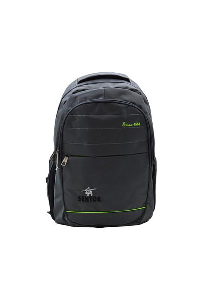 Sentor Smoked 3 Compartment Laptop and School Backpack