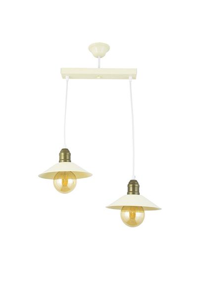 Lambadar Single Cream Retro Rustic Model Modern Metal Pendant Lamp Chandelier