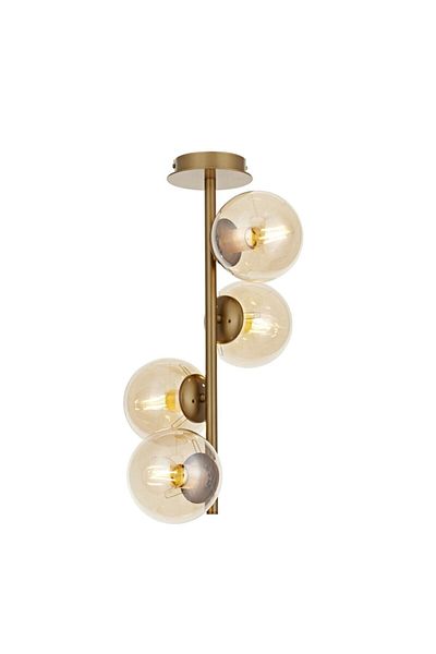 Lambadar Antique Ivy Model Modern Honey Glop Glass Chandelier Set of 4