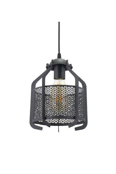 Lambadar Kulliye Motif Black Wrought Iron Model Modern Pendant Lamp Chandelier