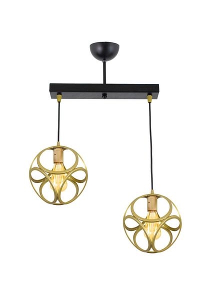 Lambadar Modern Circle Cube Model Double Pendant Lamp Chandelier