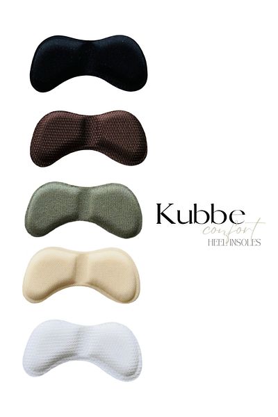 kubbe Gray Anti-Knock Adhesive Heel Sponge - Pad