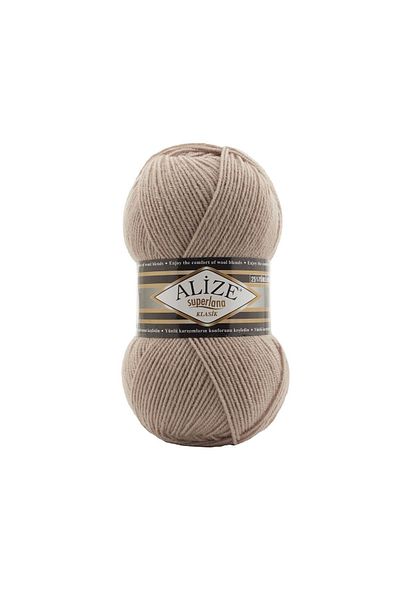 Alize Süperlana Classic Hand Knitting Yarn (Συσκευασία 5) - 574-μπεζ