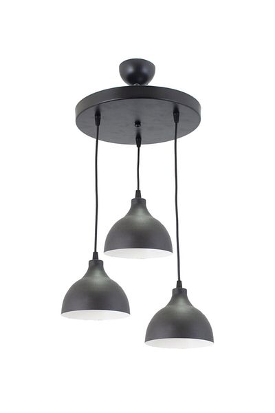 Lambadar Retro Rustic Model Modern Metal Triple Pendant Lamp Chandelier Cafe