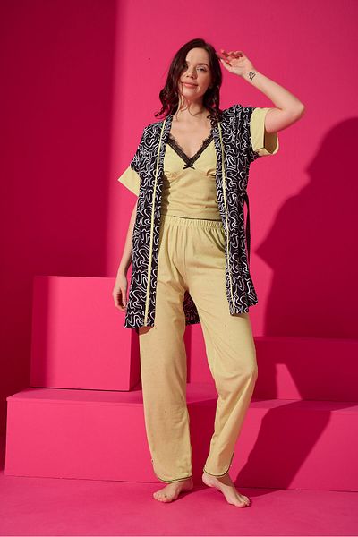 ELİZ HOMEWEAR Set de halat și pijama țesute