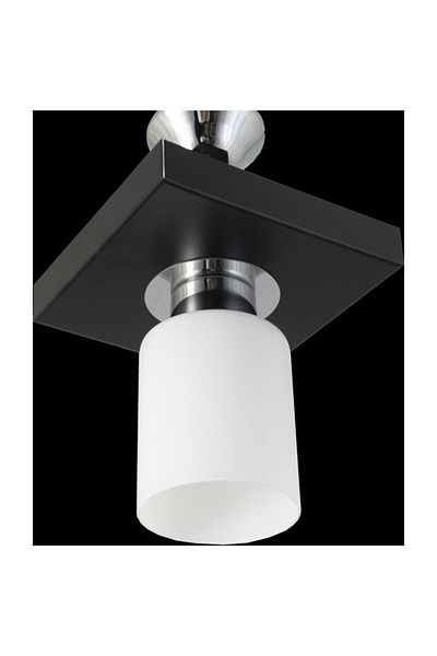 Lambadar Single Modern Sports Model Square Tray Black Chandelier