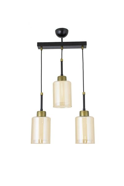 Lambadar Five-Piece Rectangular Double Glass Modern Sports Model Pendant Lamp Chandelier
