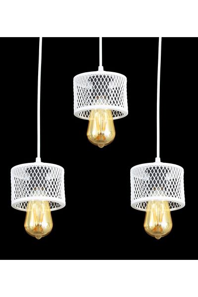 Lambadar Triple Cage Model Modern Pendant Lamp Chandelier