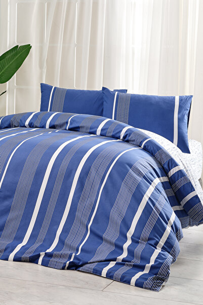 Doqu Home Atlante Double Marine Duvet Cover Set - Navy Blue