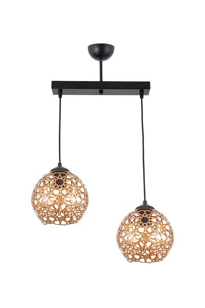 Lambadar Seljuk Ball Motif Star Wrought Iron Model Retro Rustic Pendant Lamp Chandelier
