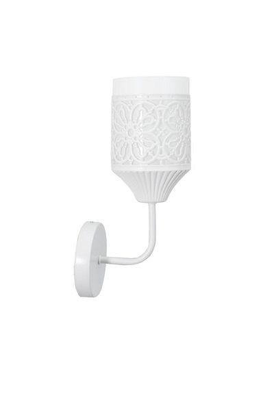 Lambadar Rustic Retro Modern Model Stylish White Sconce Daisy Model White Glass