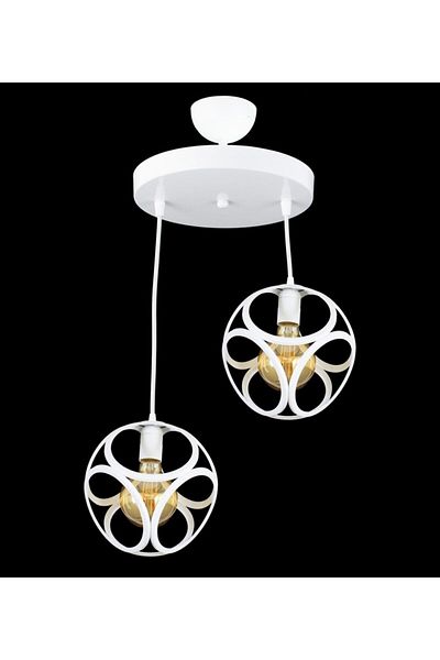 Lambadar Double Modern Circle Cube Model Pendant Lamp Chandelier