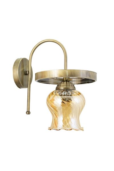 Lambadar Rustic Retro Modern Model Stylish Antique Sconce Wheel Model Lettuce Glass