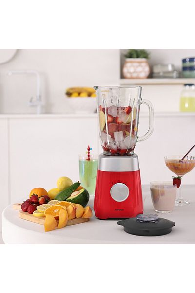 Karaca Premium Ice Crushing Smoothie Blender with Pine Pitcher Red 1000W