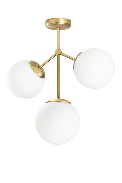 Lambadar White Antique Black Modern Acrobat Model Glop Glass Chandelier