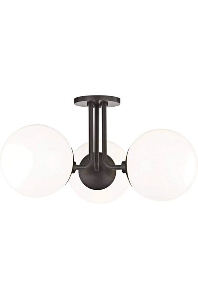 Lambadar Black Marine Model Modern Glass Chandelier Triple