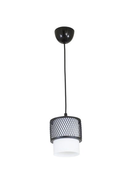 Lambadar Single White Glass Cage Model Modern Pendant Lamp Chandelier