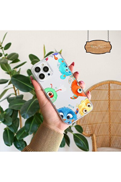 izzytech حافظة آيفون 12، حافظة متوافقة مع آيفون 12 برو، تصميم شفاف، نمط زهور ...