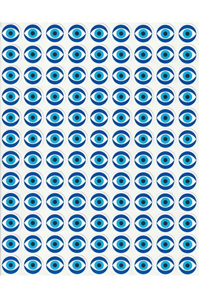 NUNUKİ Nazar Boncuğu Sticker Seti Okul Ödül Öğretmen Göz Boncuğu Etiketi Evil...
