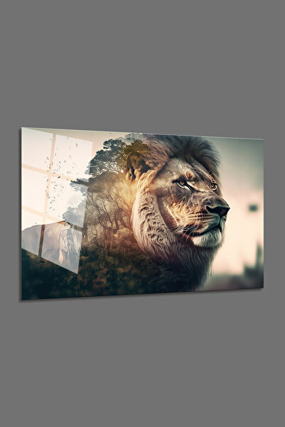 BV DEKOR Μοντέρνος οριζόντιος γυάλινος πίνακας με θέμα την Αφρική - Γυάλινος ...