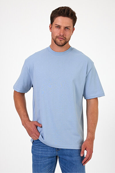 Rodi Erkek Bisiklet Yaka Los Angeles Baskılı T-shirt 7029