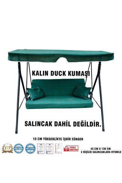 Vip Home Concept Lüks DUCK Vip Salıncak Minder Seti 10 CM Süngerli Tenteli Sa...