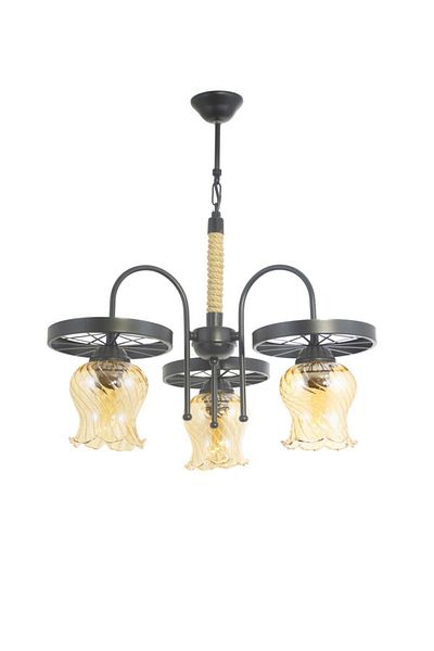 Lambadar Sports Modern Rustic Retro Triple Model Wheel Pendant Lamp Chandelier