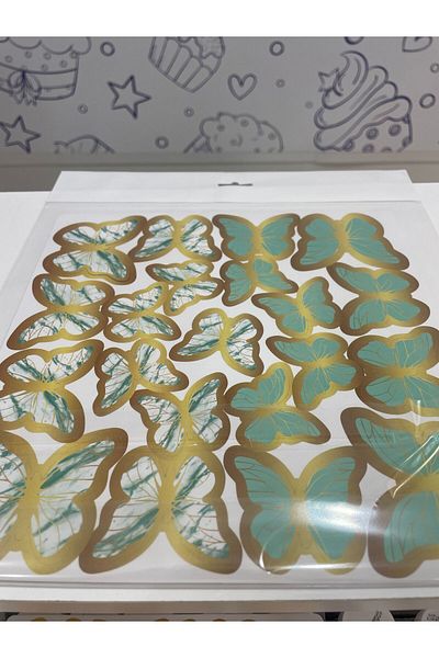 Ege Pastacılık Butterfly Patterned Cake Decoration