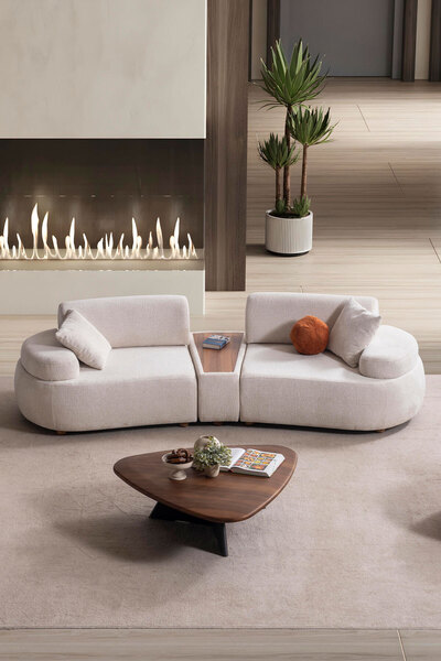 Eymense Rio Sehpa Modüllü Üçlü Koltuk