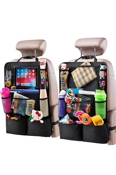 RevuBaby 2 Pcs Back Seat Protector - Organizer for Children