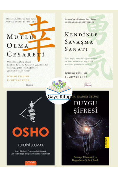 Koridor Yayıncılık Mutlu Olma Cesareti-Kendinle Savaşma Sanatı-Kendini Bulmak...