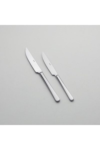 Nehir Sultan 24-Piece 2-Size Dining and Dessert Knife Set - 12 Person