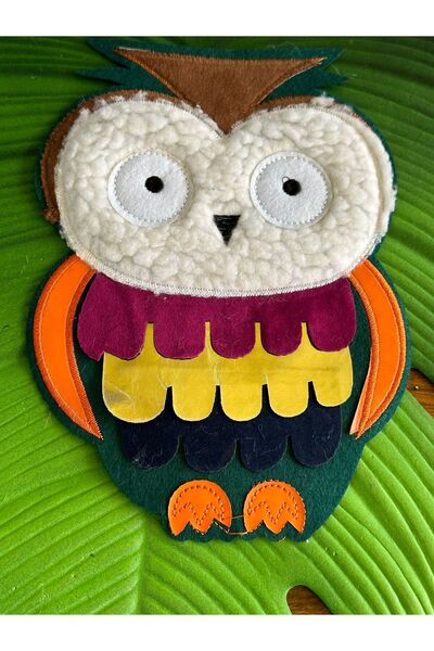 Gönülden Tasarım 22x15 cm Geantă de îmbrăcăminte cu folie de bufniță de pluș ...