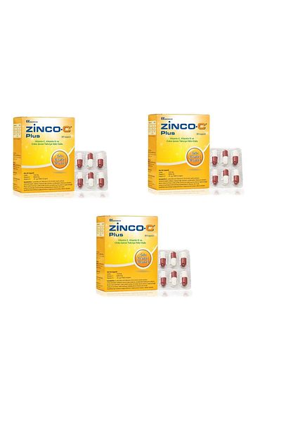 Berko Zinc-c Plus - 30 Capsules 3 Pieces