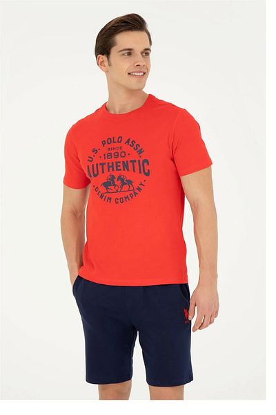 U.S. Polo Assn. U.S. POLO MEN'S O-NECK REGULAR FIT PRINTED T-SHIRT G081GL011.000.1827193 EVLET