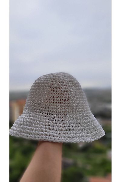 FRESCO SCARFS Ψάθινο γυναικείο καπέλο πλεξίματος Bucket