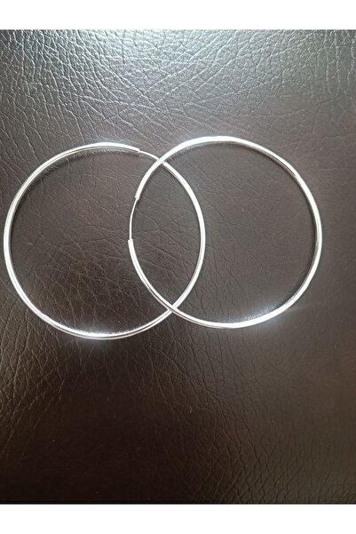 AyçaSilver Gümüş Halka Küpe 60 Mm.