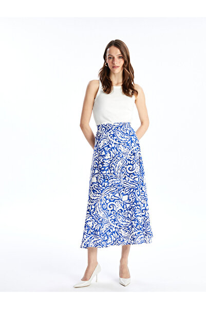 LC Waikiki Vzorovaná dámská sukně s elastickým pasem