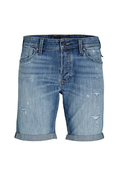 Jack & Jones Slim Fit Mavi Erkek Denim Şort JJIRICK JJBLAIR SHORTS GE 702 SN