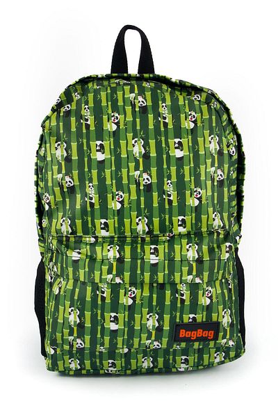 AlpCollection Rucsac de școală casual unisex cu model din bambus, imprimat digital