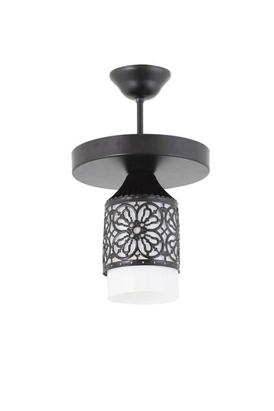 Lambadar Single Sports Model Modern Retro Rustic Chandelier White Glass